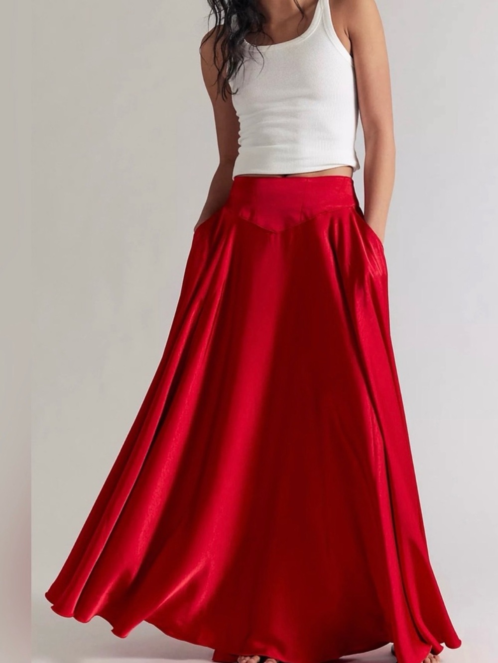 Free People
Women's Chilco A-Line High-Slit Maxi Skirt